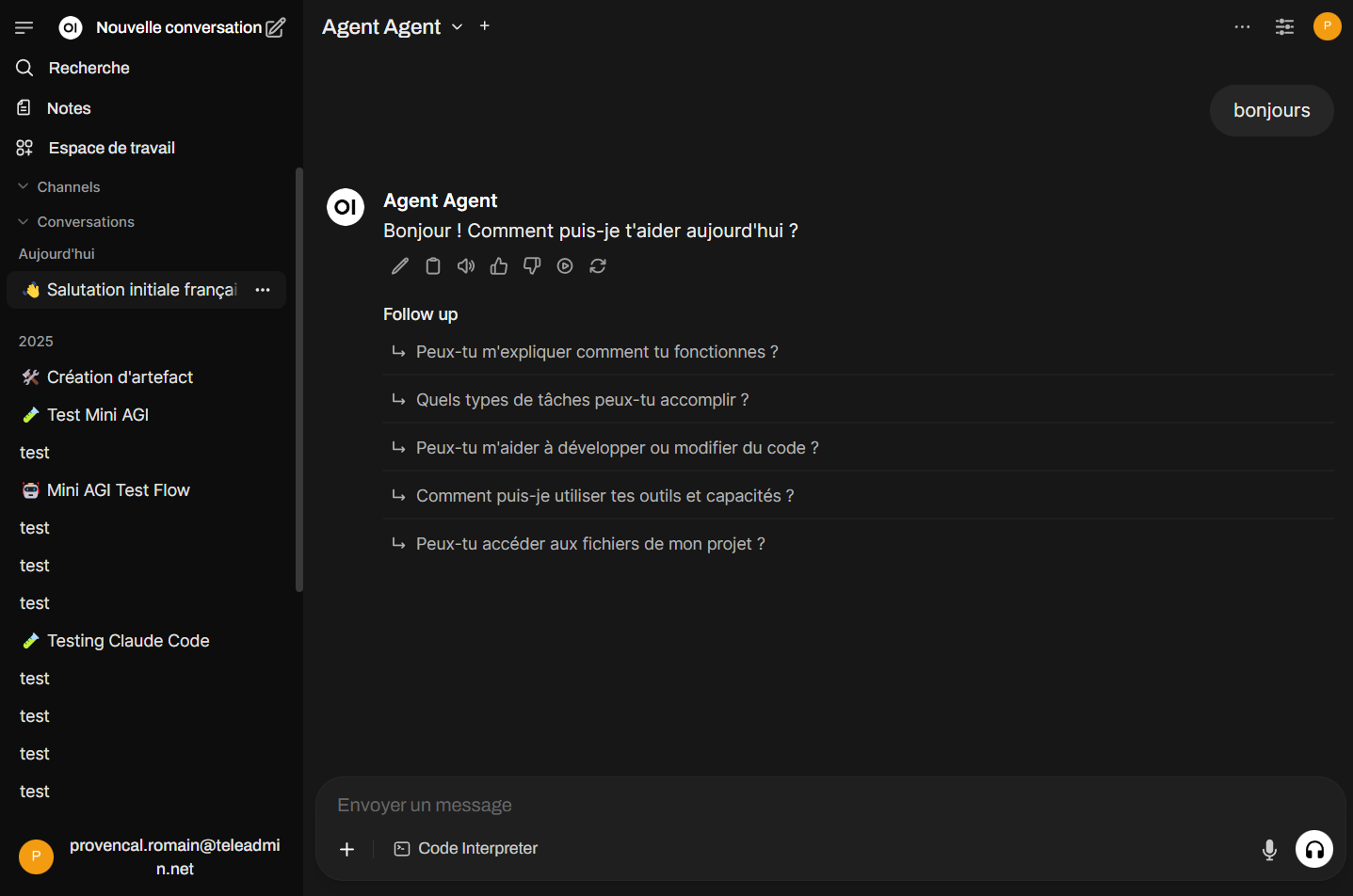 Cognition4Chat Interface